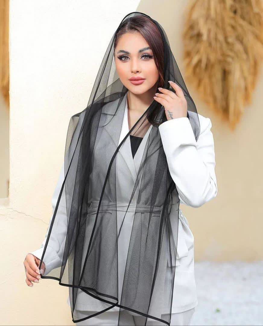 شال حریر شیشه ای  2624